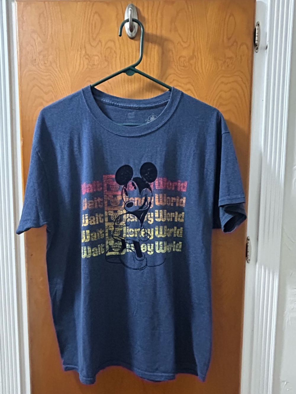 Disney Navy Mickey Mouse Multicolor Walt Disney World Tee